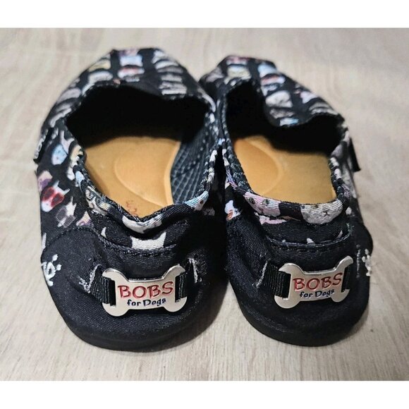 Bobs For Dogs Womens Size 8 Cat Slip On Flats Shoes Black - Picture 4 of 8